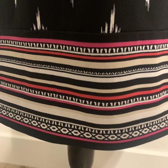 White House Black Market Geometric Print Strapless Party Sun Dress Women's XXS - Picture 10 of 13